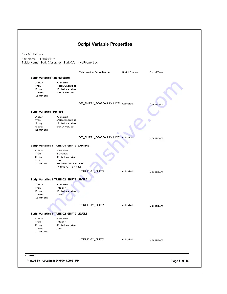 Nortel Express Call Center User Manual Download Page 281