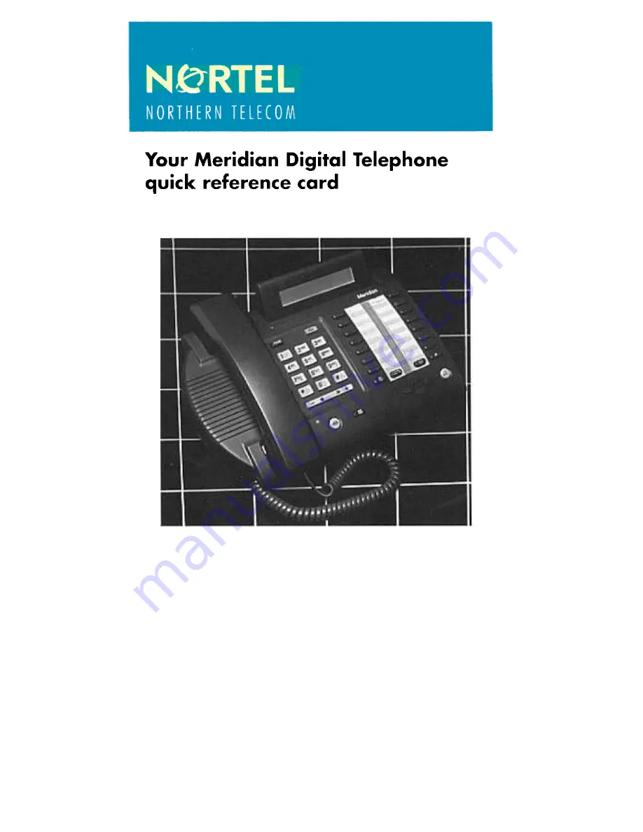 Nortel M3820 Скачать руководство пользователя страница 1