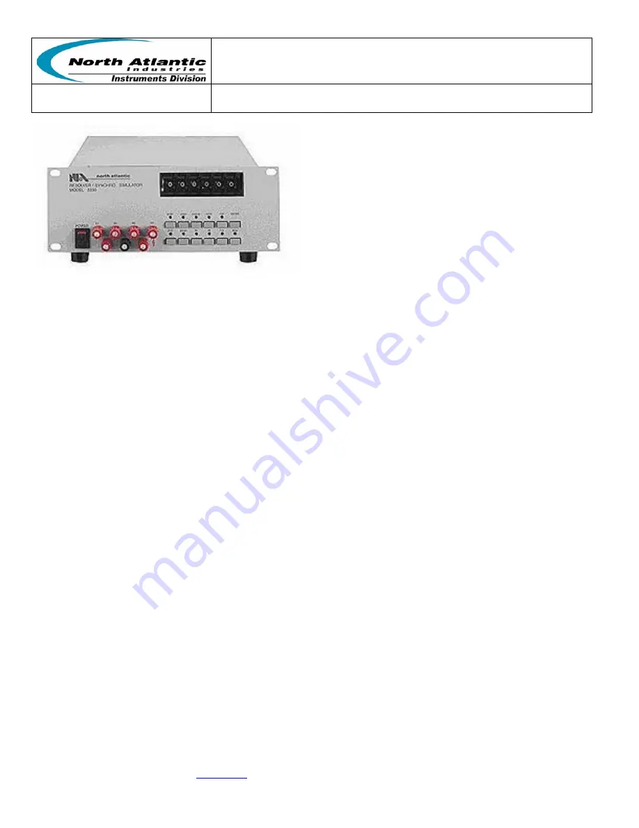 North Atlantic 5330 Manual Download Page 1