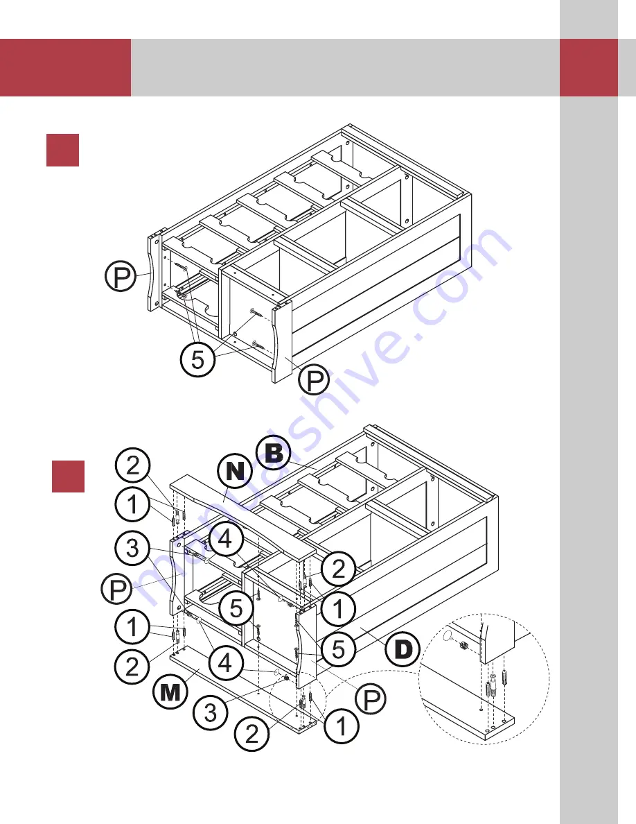 Northbeam OXFORD BAR CABINET Скачать руководство пользователя страница 8