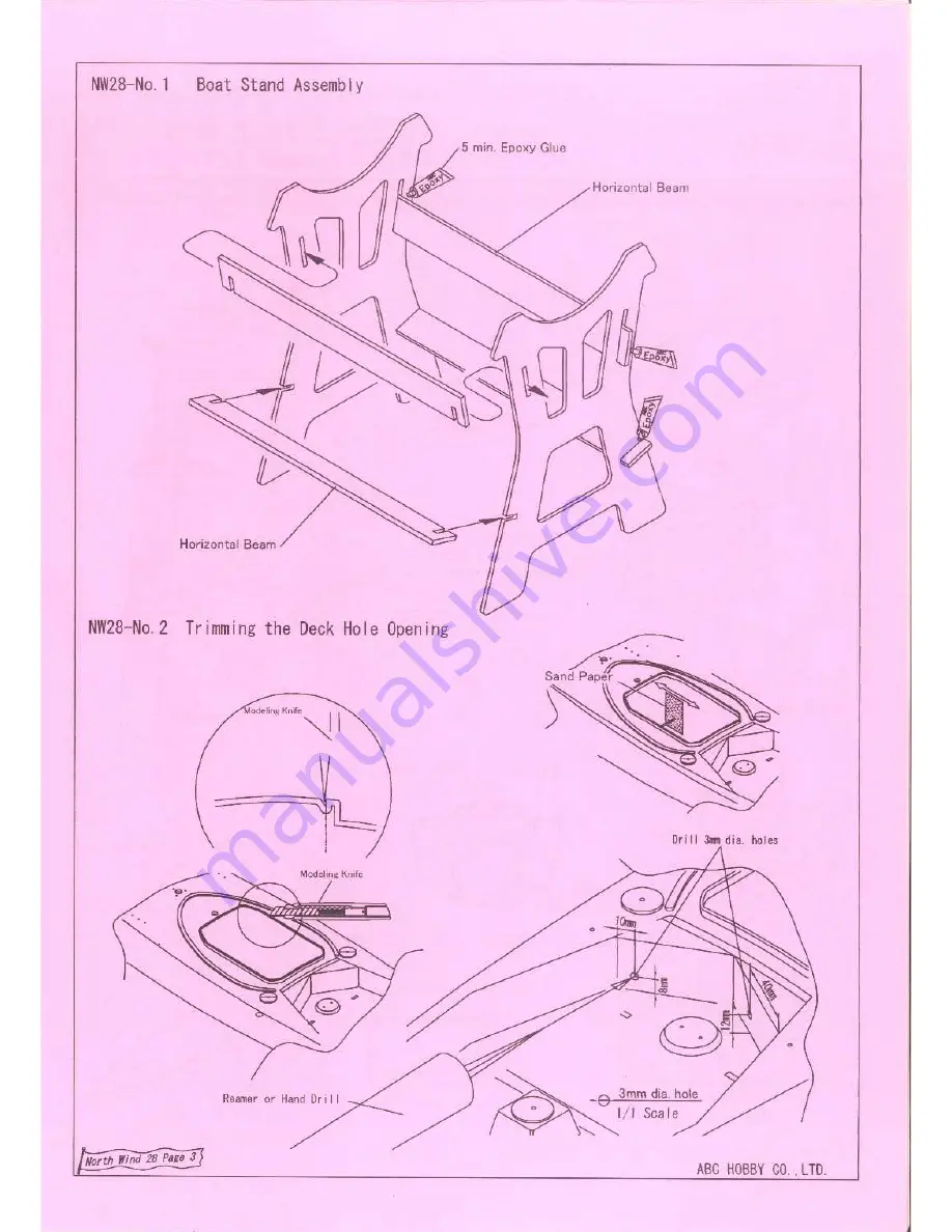 Northwind 28 Assembly Instructions Manual Download Page 3