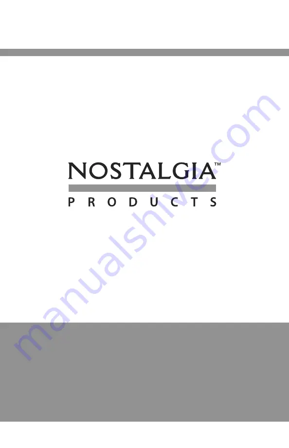 Nostalgia HKP200 Instructions And Recipes Manual Download Page 1