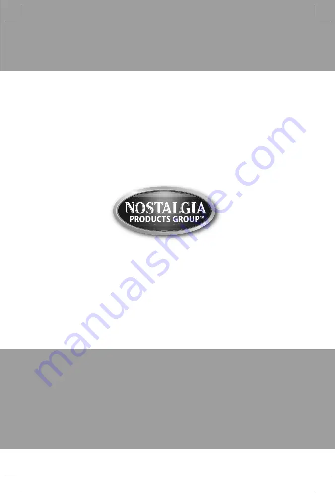 Nostalgia RHP310KIT Instructions And Recipes Manual Download Page 1