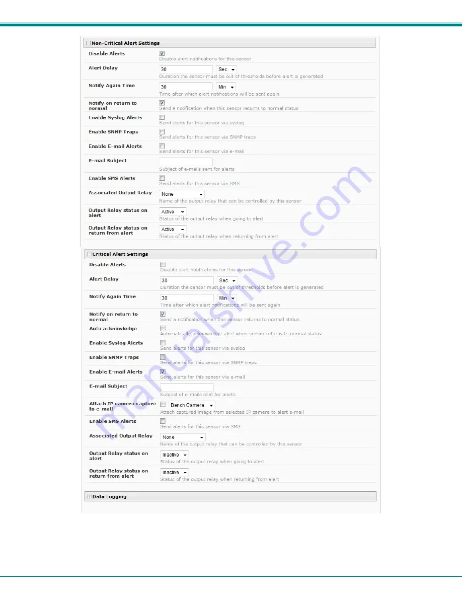 NTI ENVIROMUX-MINI-LXO Installation And Operation Manual Download Page 30