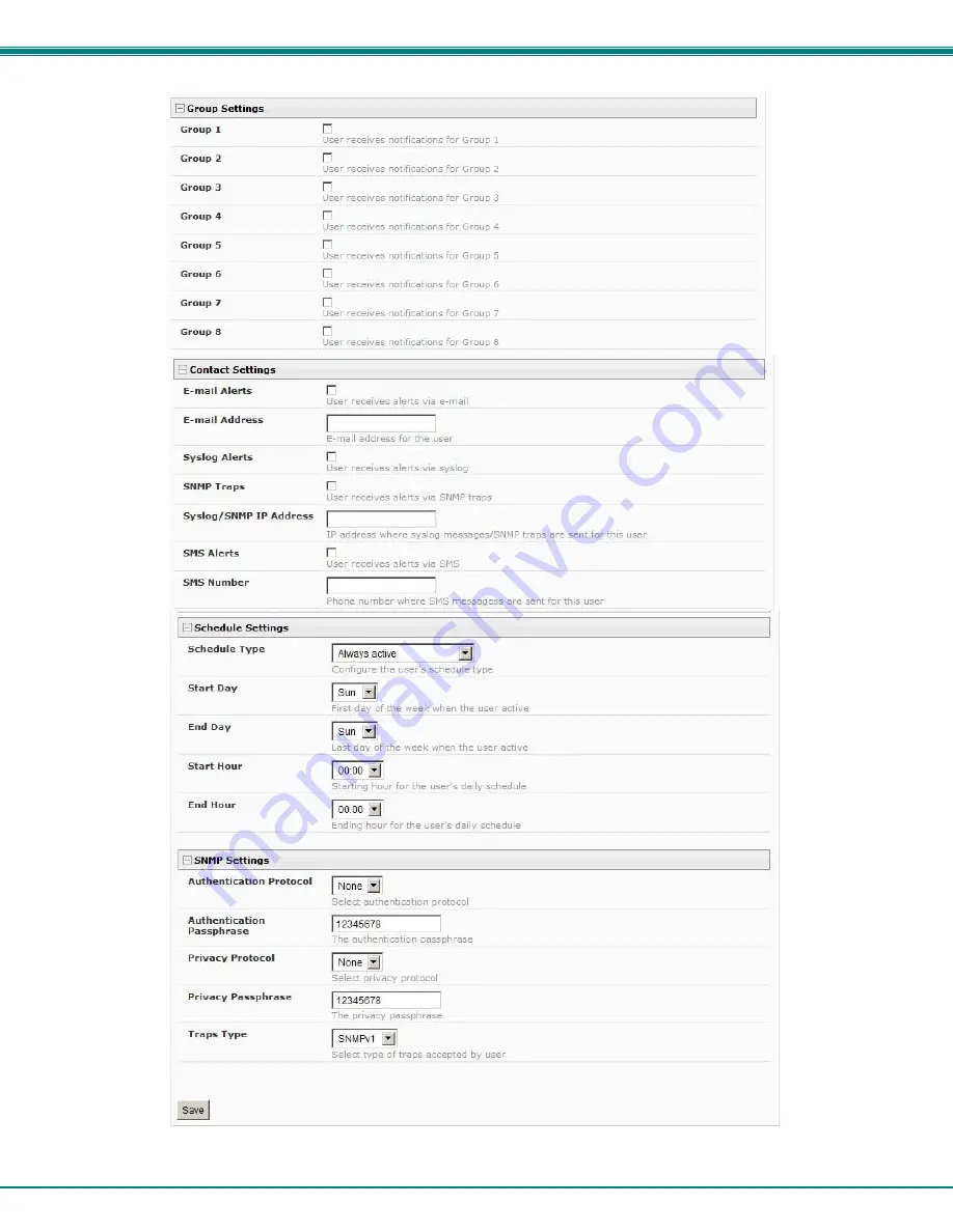 NTI ENVIROMUX-MINI-LXO Installation And Operation Manual Download Page 47