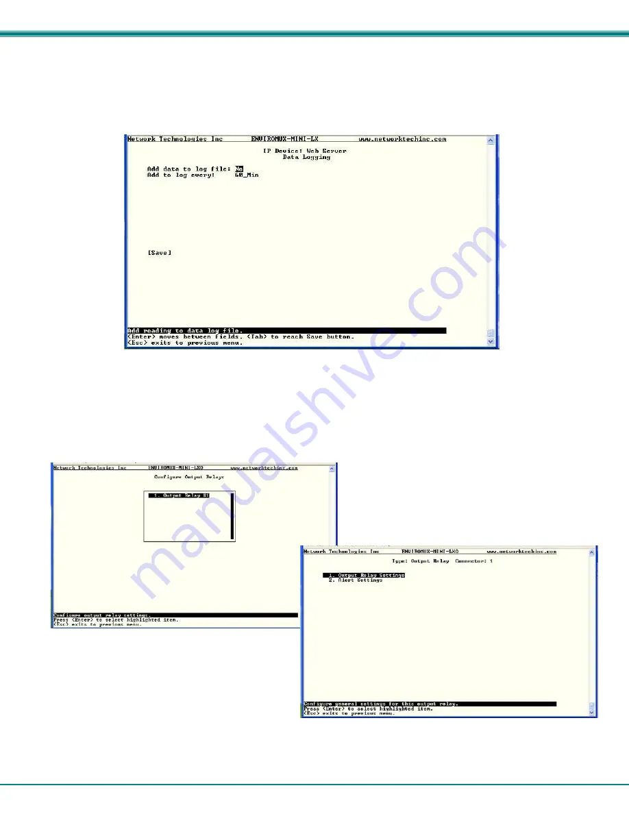 NTI ENVIROMUX-MINI-LXO Installation And Operation Manual Download Page 81