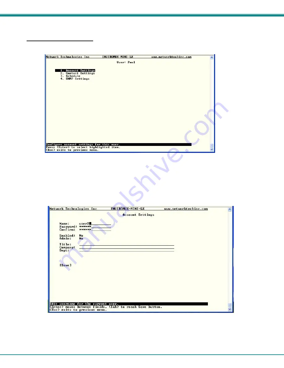 NTI ENVIROMUX-MINI-LXO Installation And Operation Manual Download Page 104