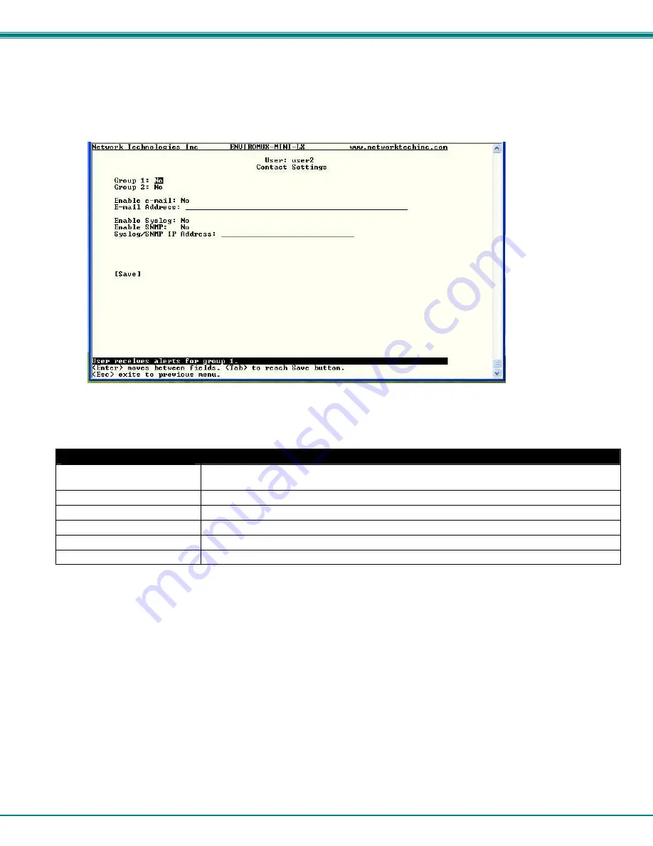 NTI ENVIROMUX-MINI-LXO Installation And Operation Manual Download Page 105