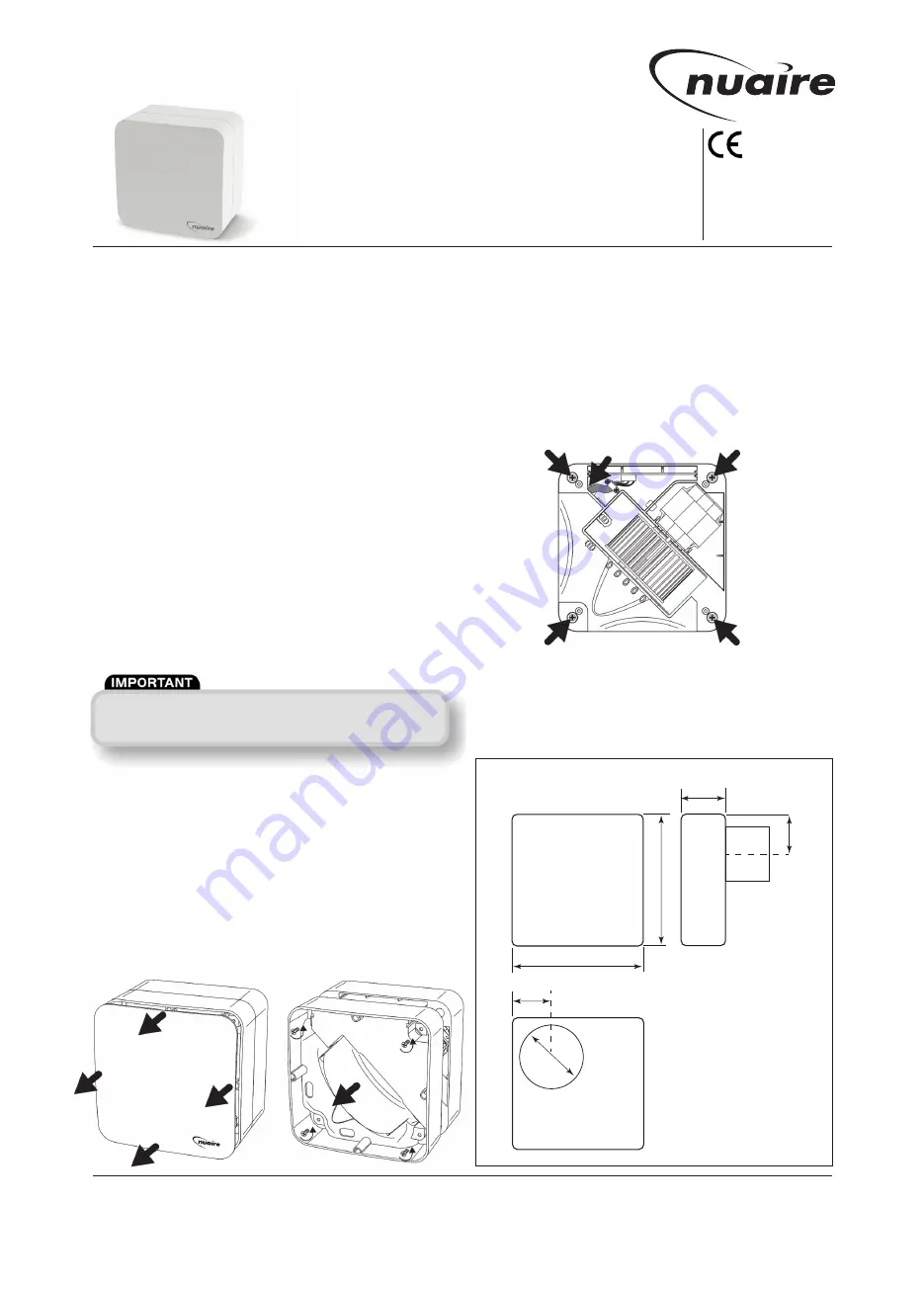 NuAire Genie Plus GPE-100 Series Installation And Maintenance Download Page 1