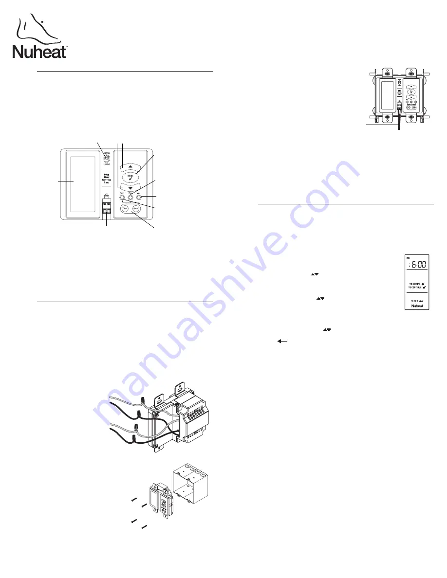 Nuheat HMY110 User Manual Download Page 1