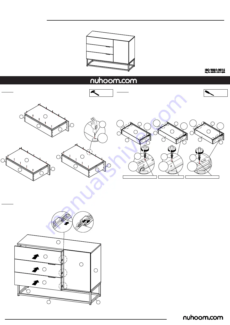 nuhoom CAPRI 343038 Assembly Manual Download Page 5