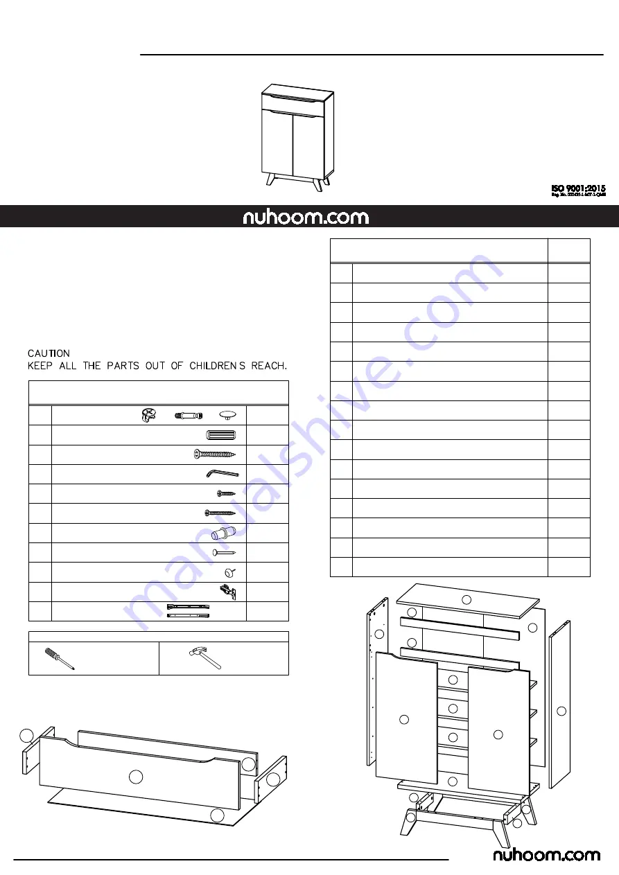 nuhoom MANDO 372048 Assembly Manual Download Page 1