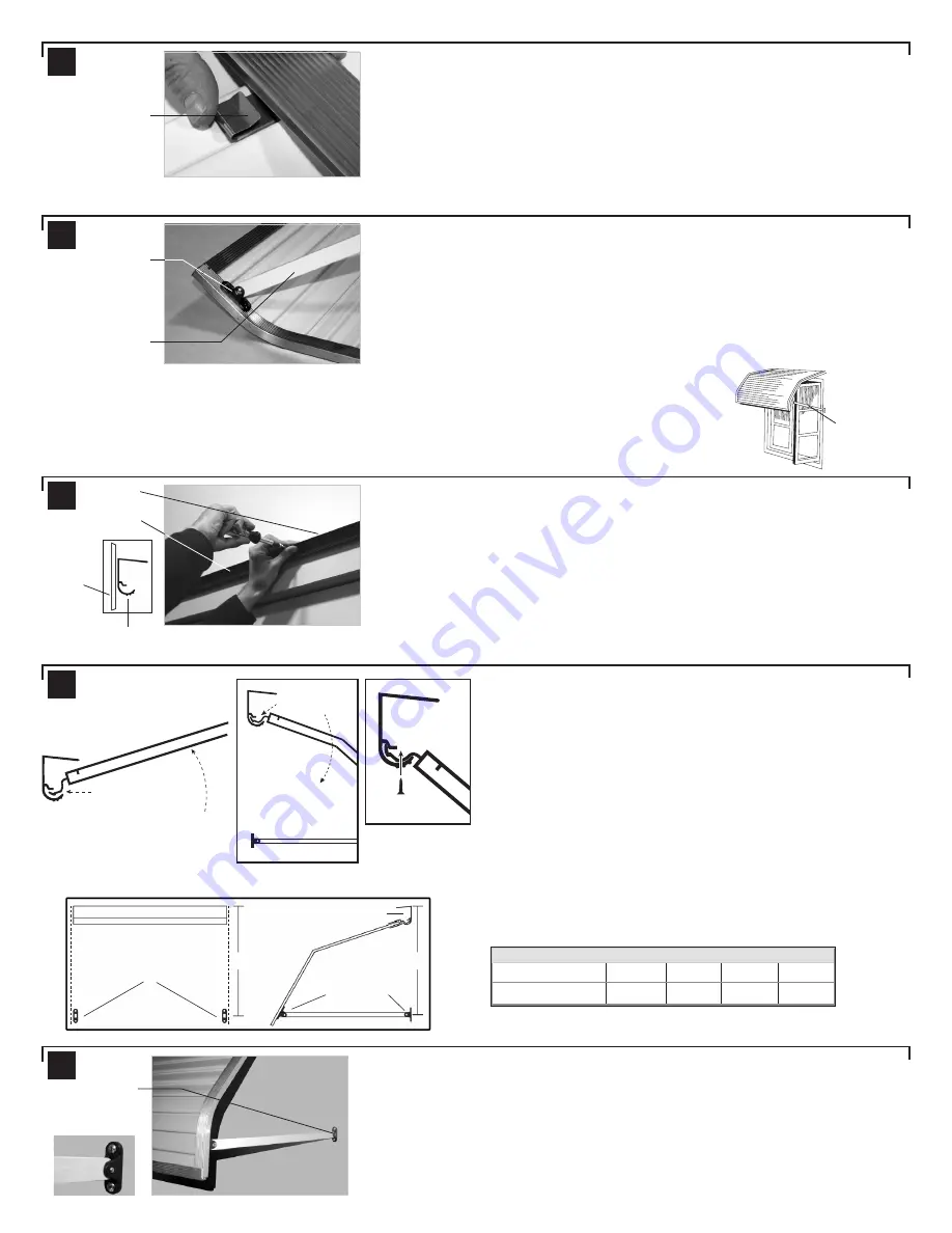 NuImage Awnings 4100 series Assembly Instructions Download Page 3