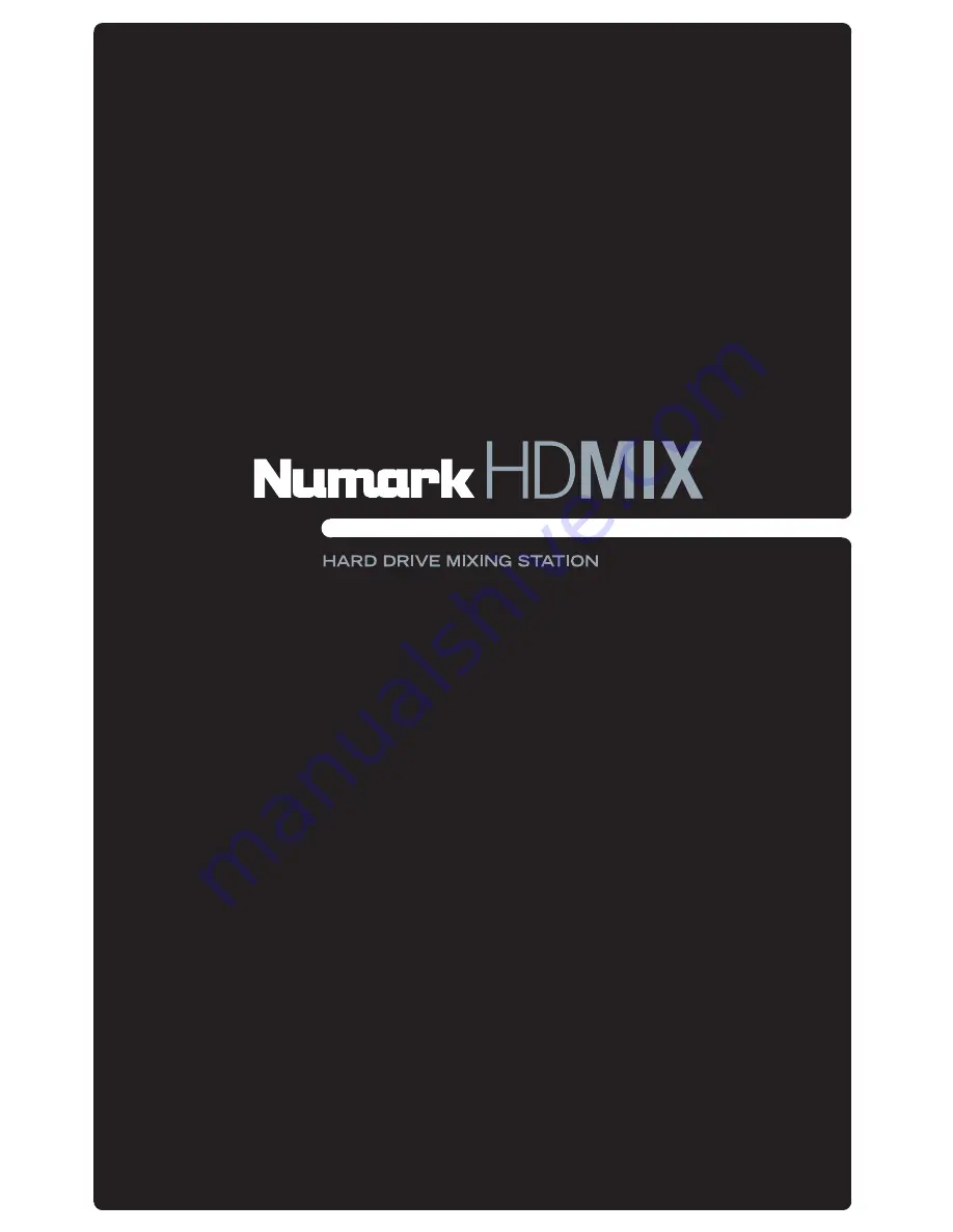 Numark HDMIX Скачать руководство пользователя страница 1