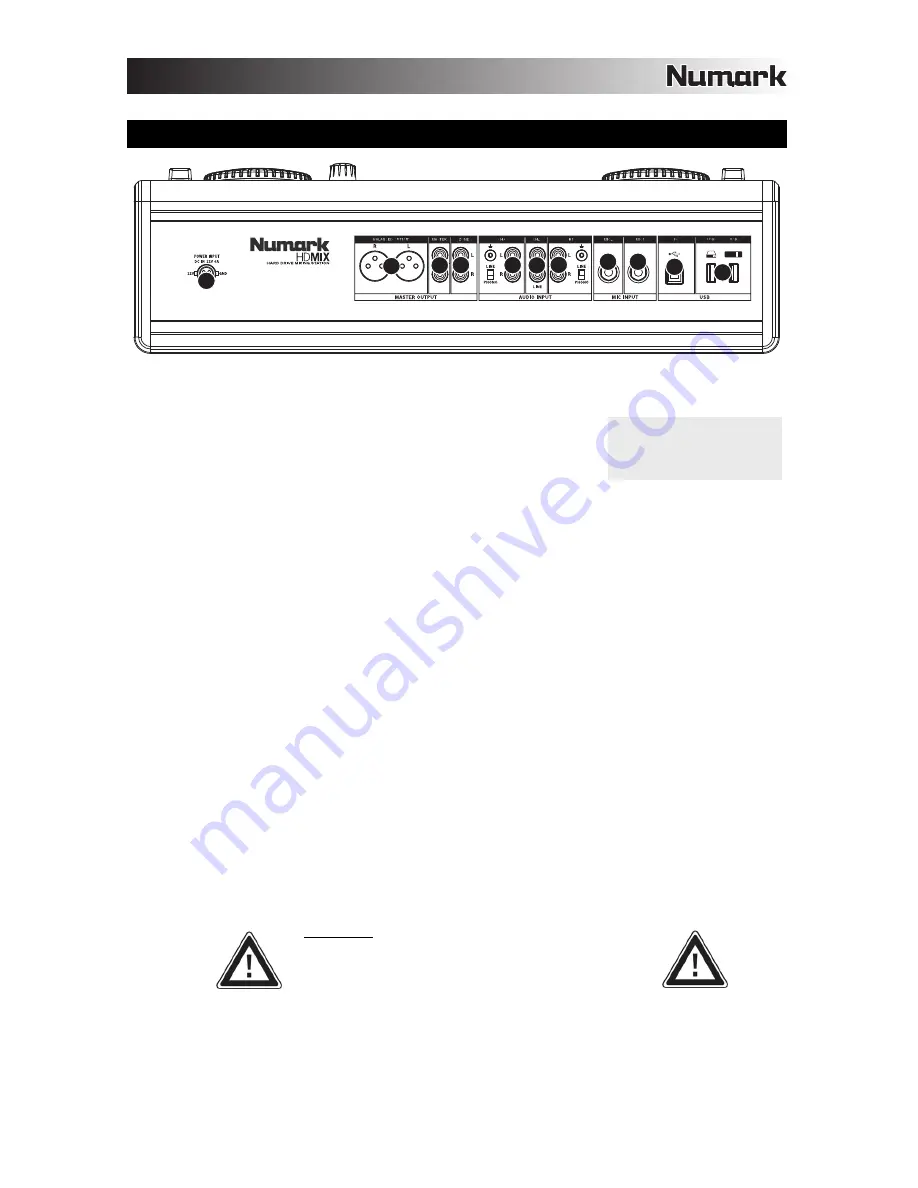 Numark HDMIX Скачать руководство пользователя страница 7