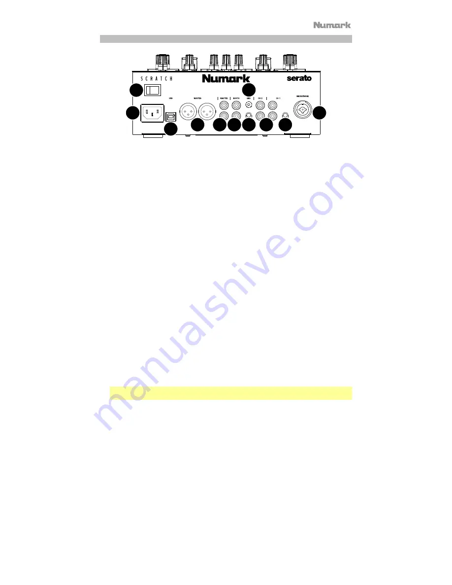 Numark SCRATCH User Manual Download Page 17