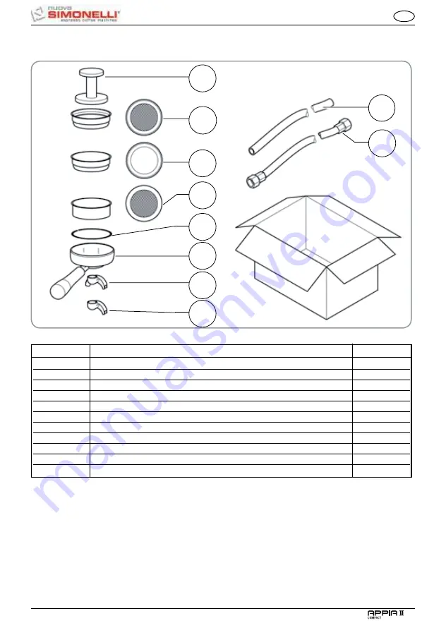 Nuova Simonelli APPIA II COMPACT Скачать руководство пользователя страница 11