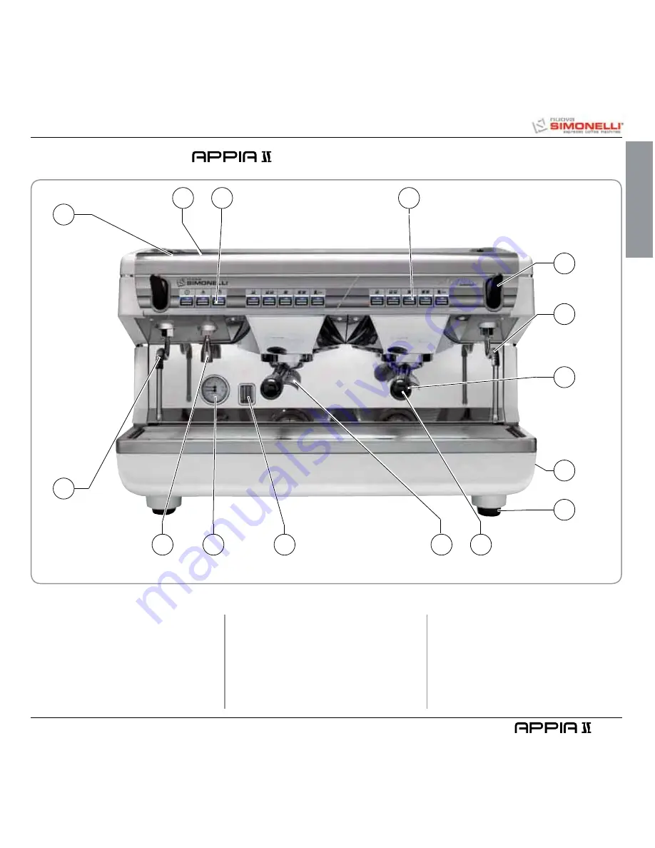 Nuova Simonelli Appia II Скачать руководство пользователя страница 9