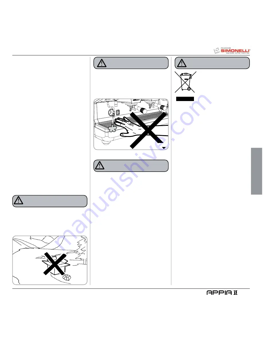 Nuova Simonelli Appia II User Handbook Manual Download Page 35