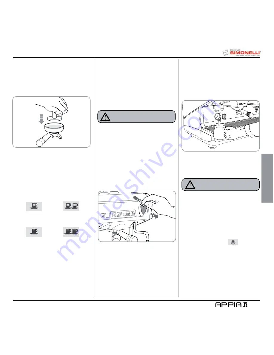 Nuova Simonelli Appia II User Handbook Manual Download Page 41