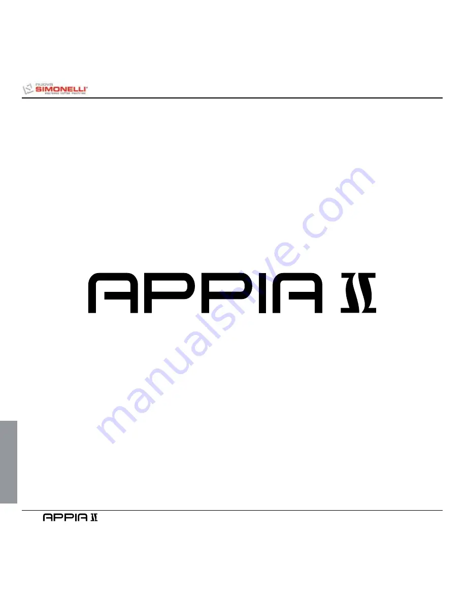 Nuova Simonelli Appia II User Handbook Manual Download Page 52