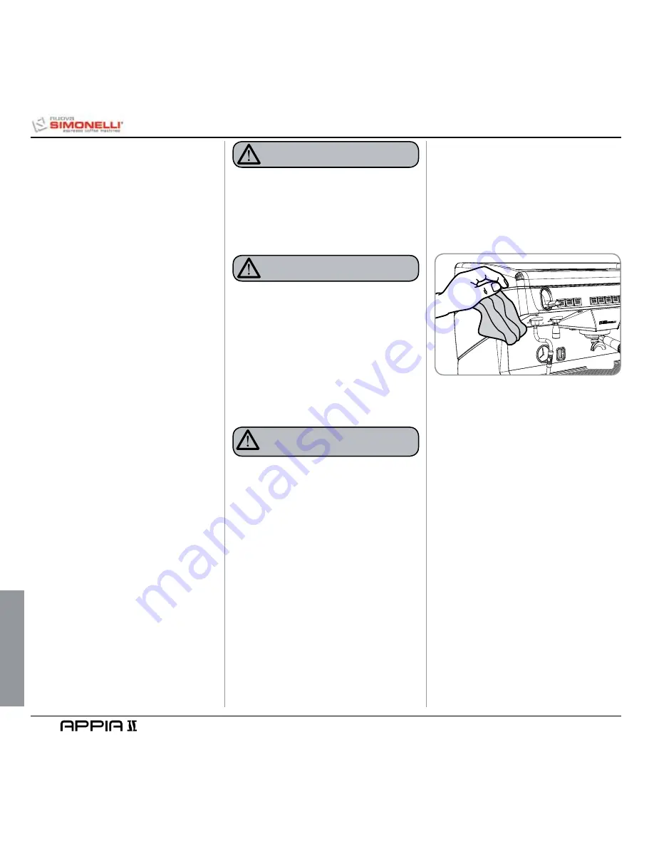 Nuova Simonelli Appia II User Handbook Manual Download Page 56