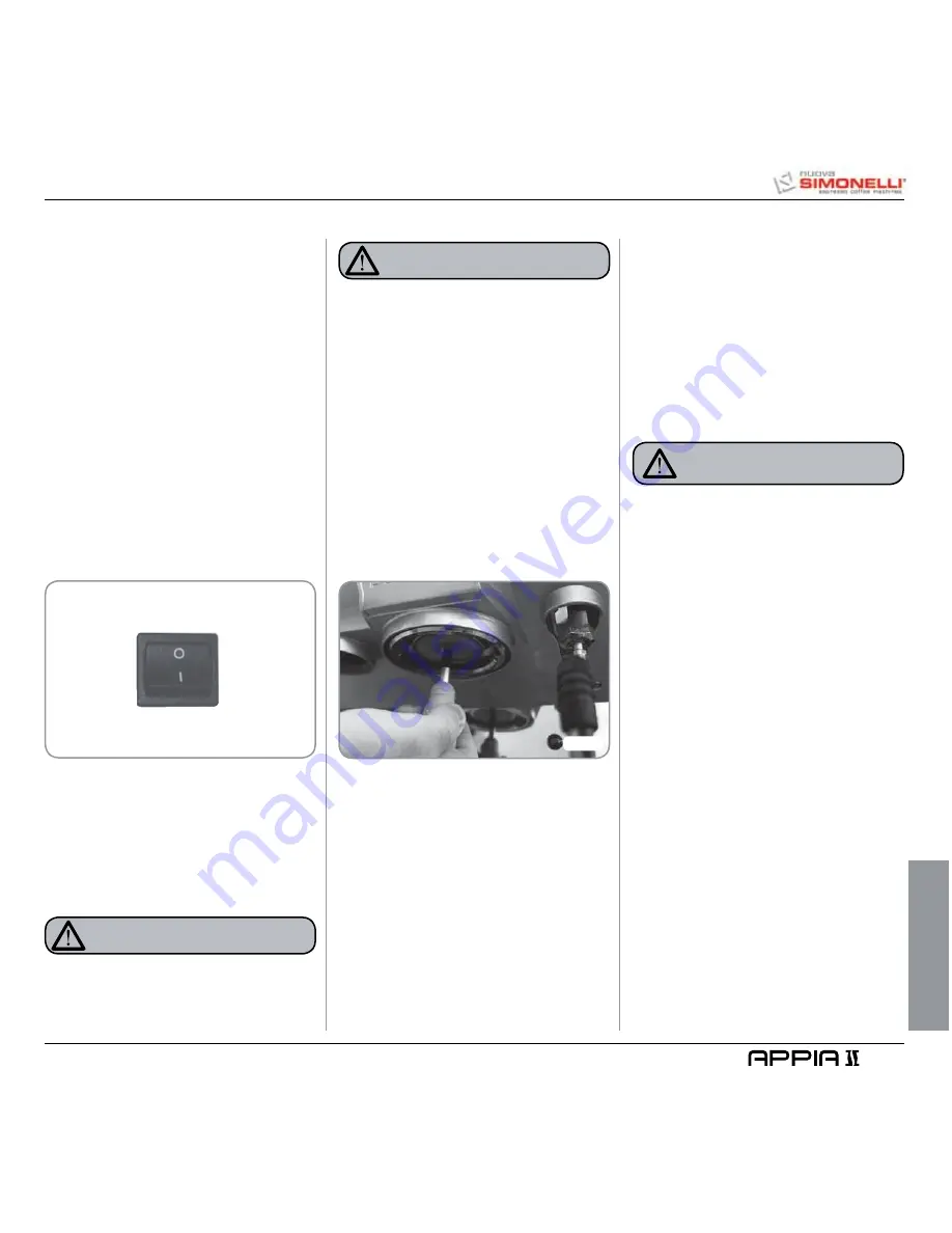 Nuova Simonelli Appia II User Handbook Manual Download Page 67