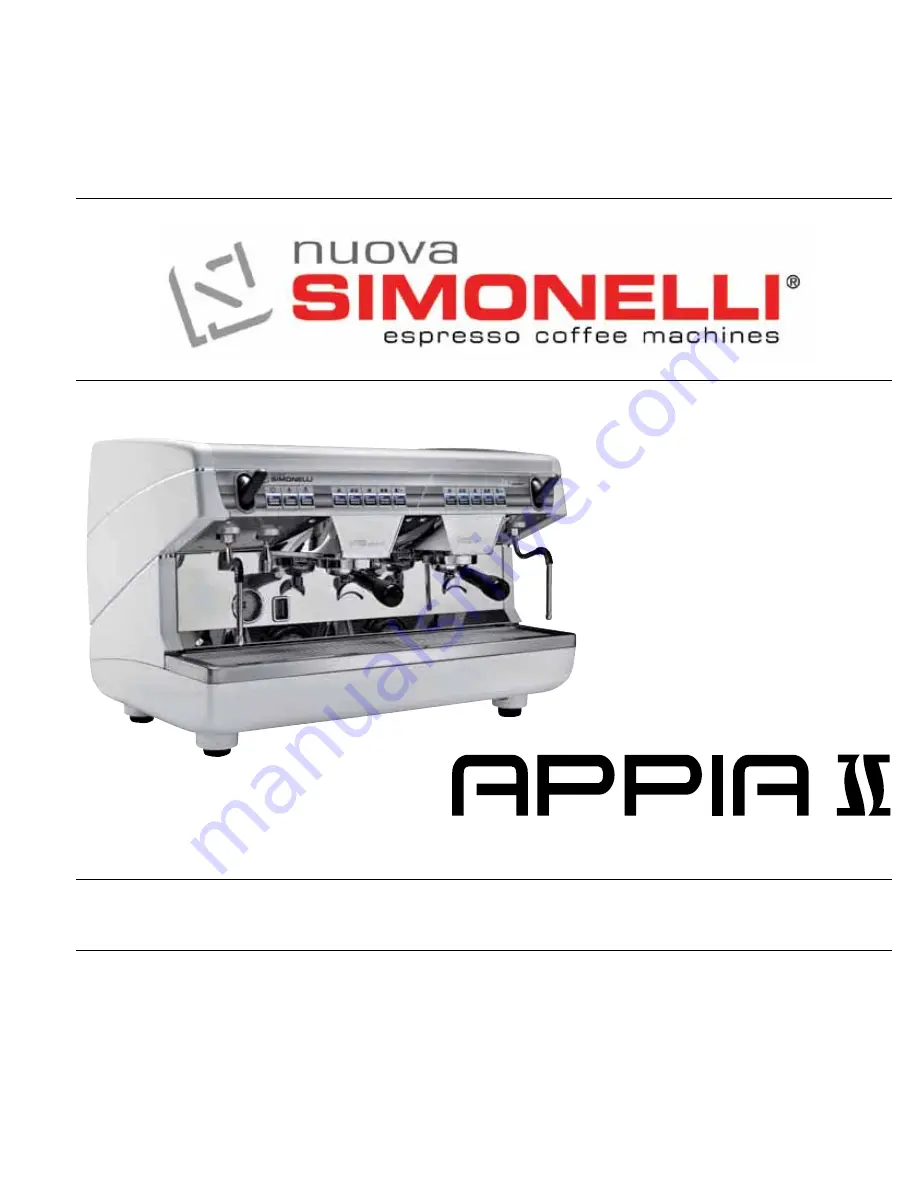 Nuova Simonelli Appia II User Handbook Manual Download Page 87