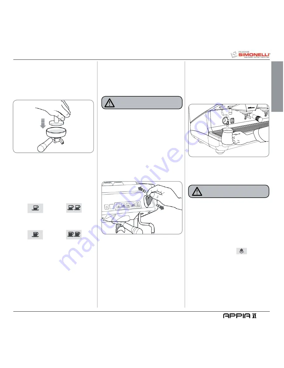 Nuova Simonelli Appia II User Handbook Manual Download Page 105