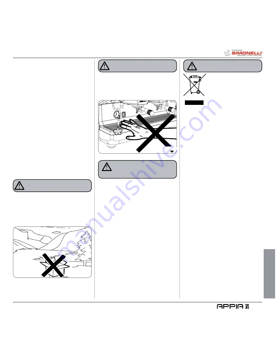 Nuova Simonelli Appia II User Handbook Manual Download Page 121