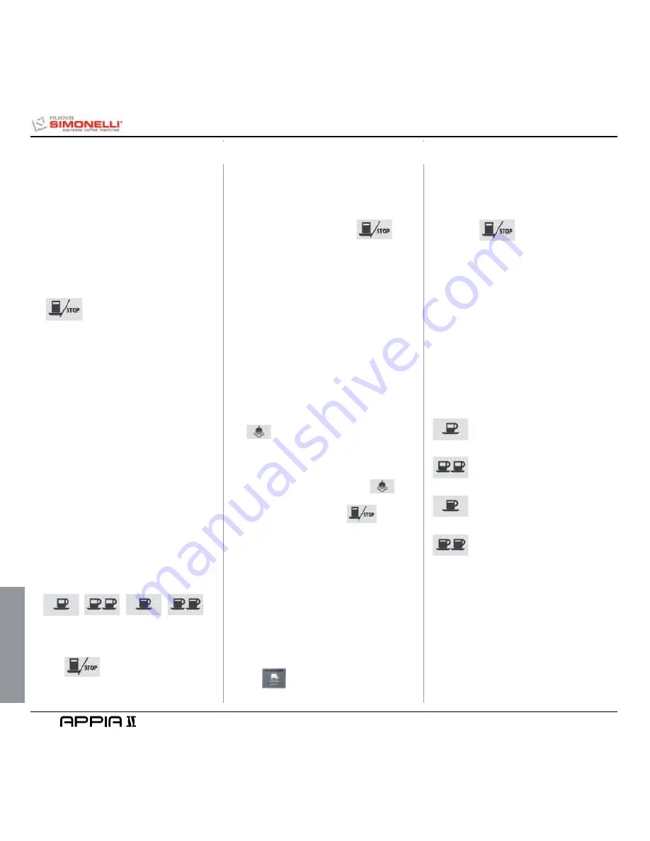 Nuova Simonelli Appia II User Handbook Manual Download Page 128