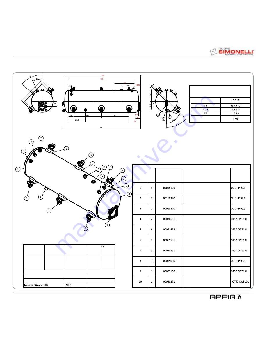 Nuova Simonelli Appia II User Handbook Manual Download Page 145