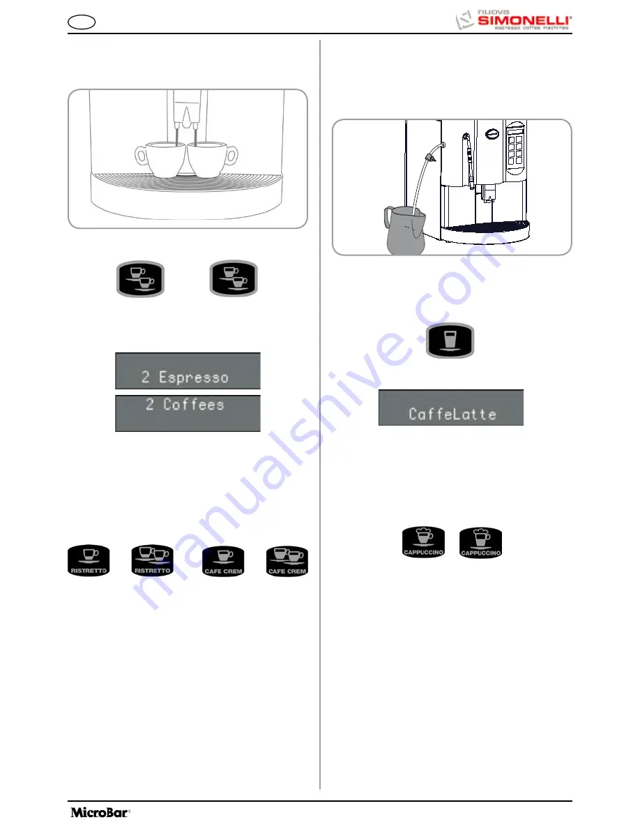 Nuova Simonelli MicoBar User Handbook Manual Download Page 53