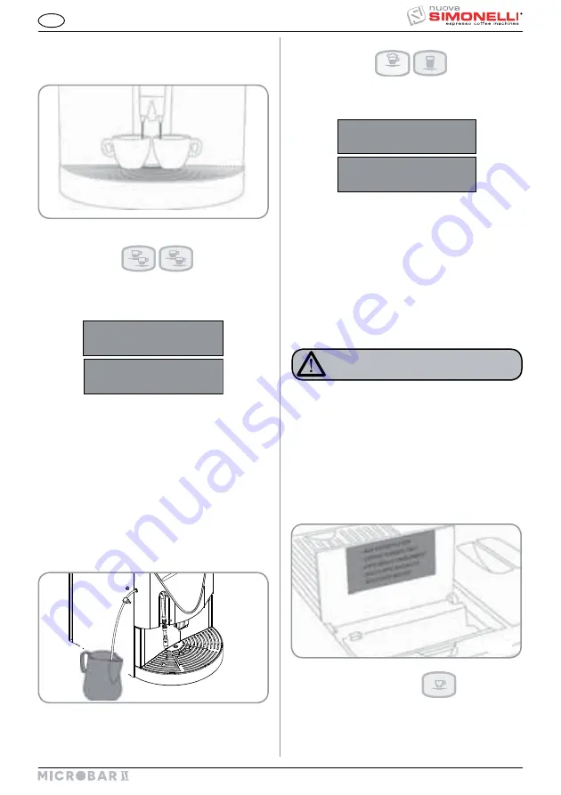 Nuova Simonelli microbar ii User Handbook Manual Download Page 55