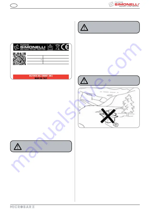 Nuova Simonelli microbar ii User Handbook Manual Download Page 81