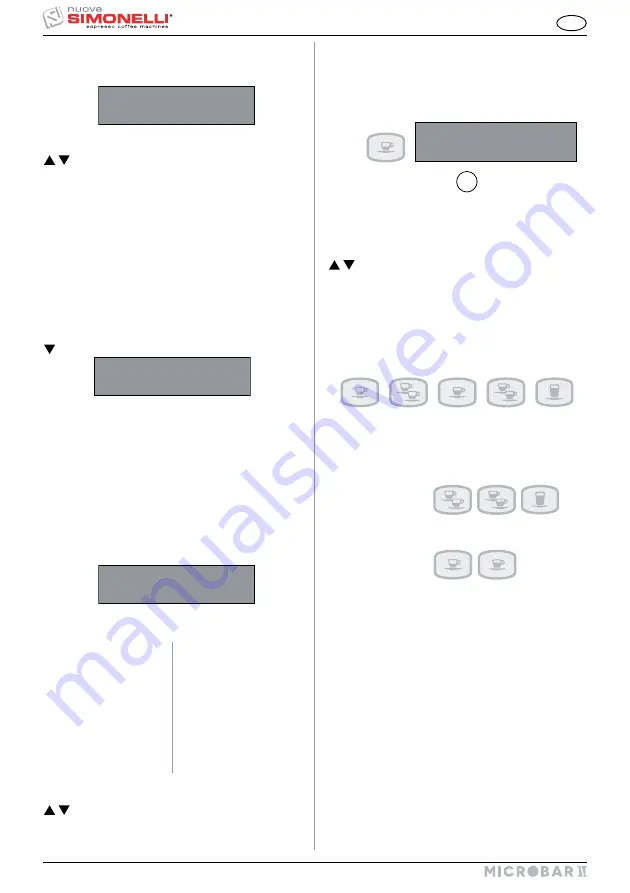 Nuova Simonelli microbar ii User Handbook Manual Download Page 96