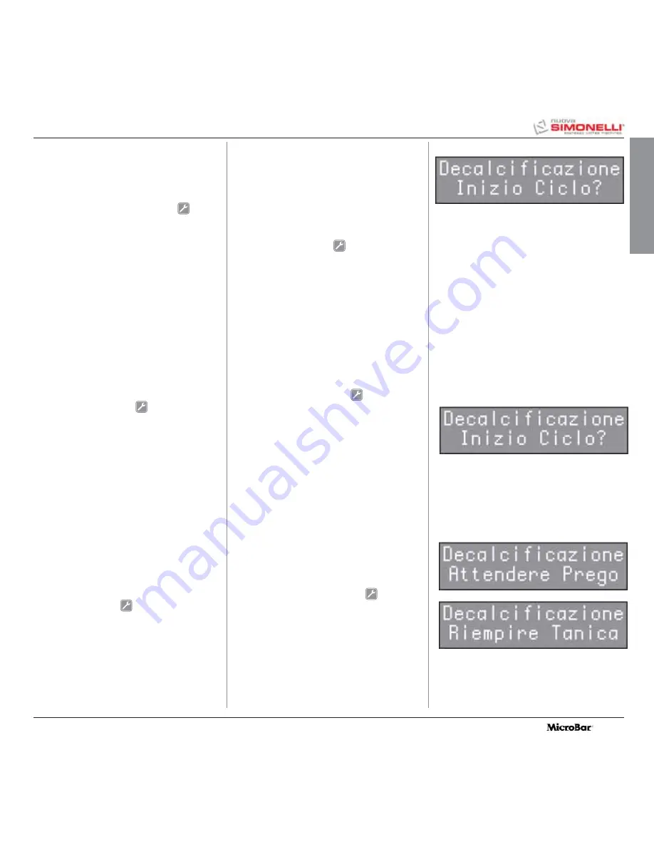 Nuova Simonelli MicroBar User Handbook Manual Download Page 26