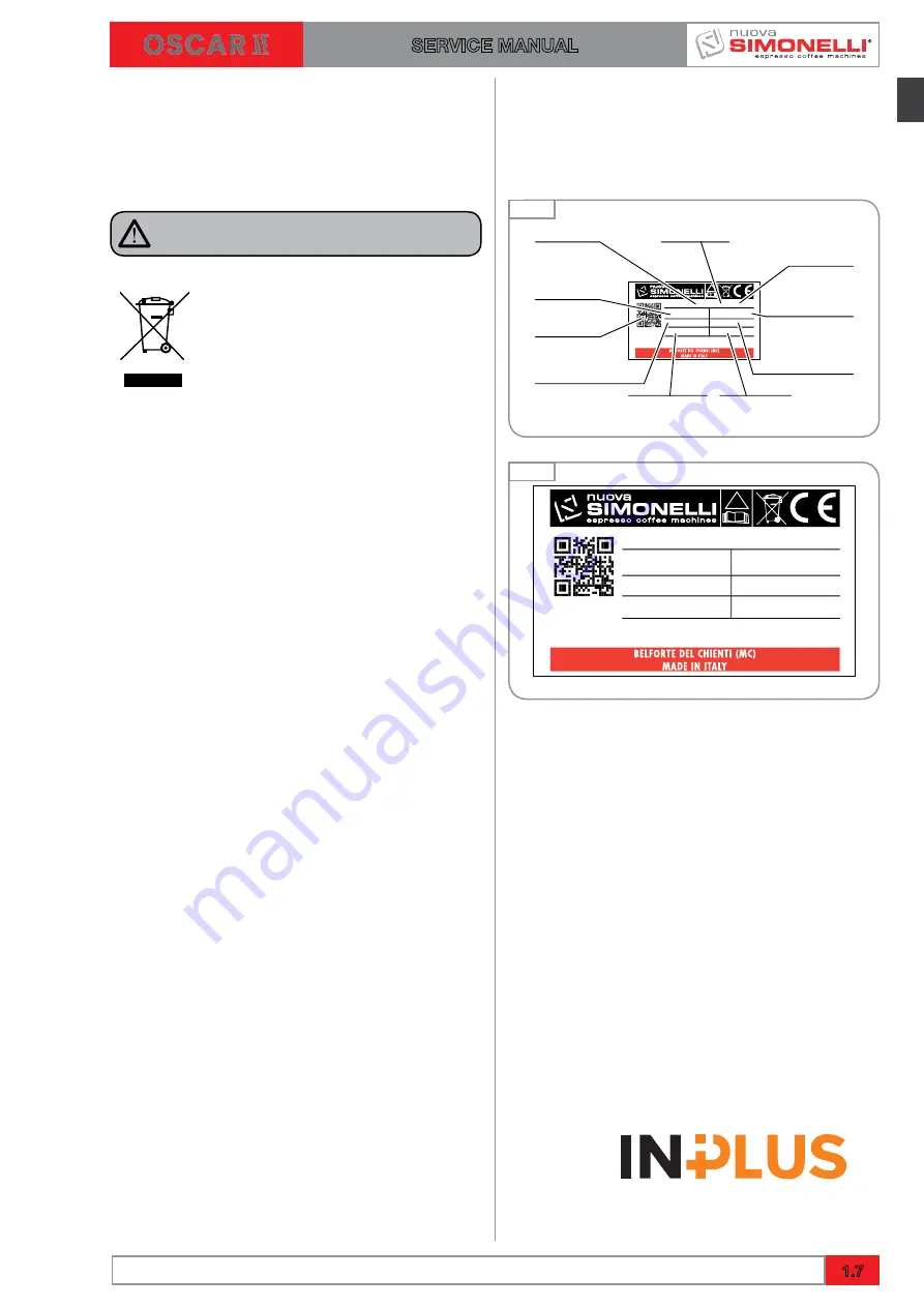 Nuova Simonelli Oscar II Service Manual Download Page 13