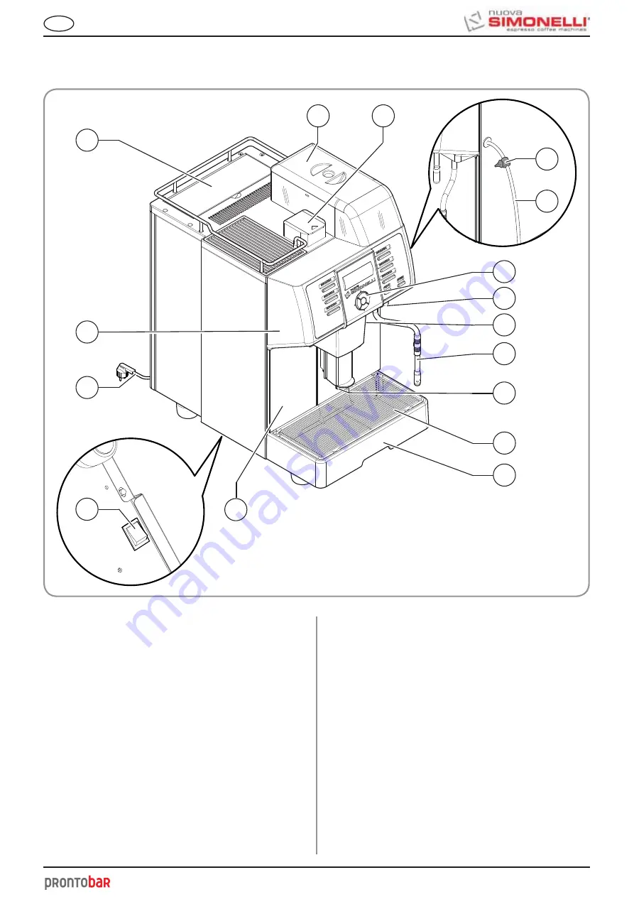 Nuova Simonelli PRONTOBAR Скачать руководство пользователя страница 111