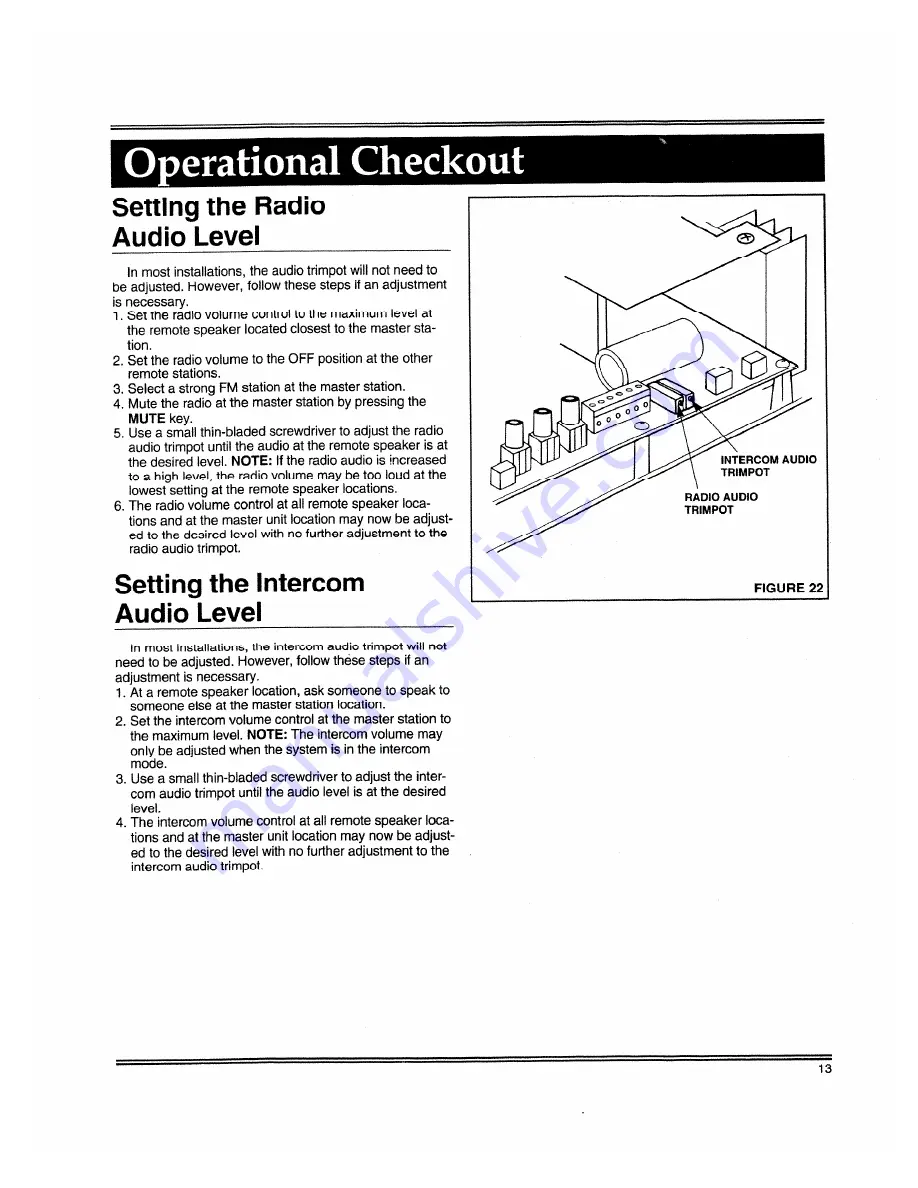 NuTone IM-5006 Service Manual Download Page 13