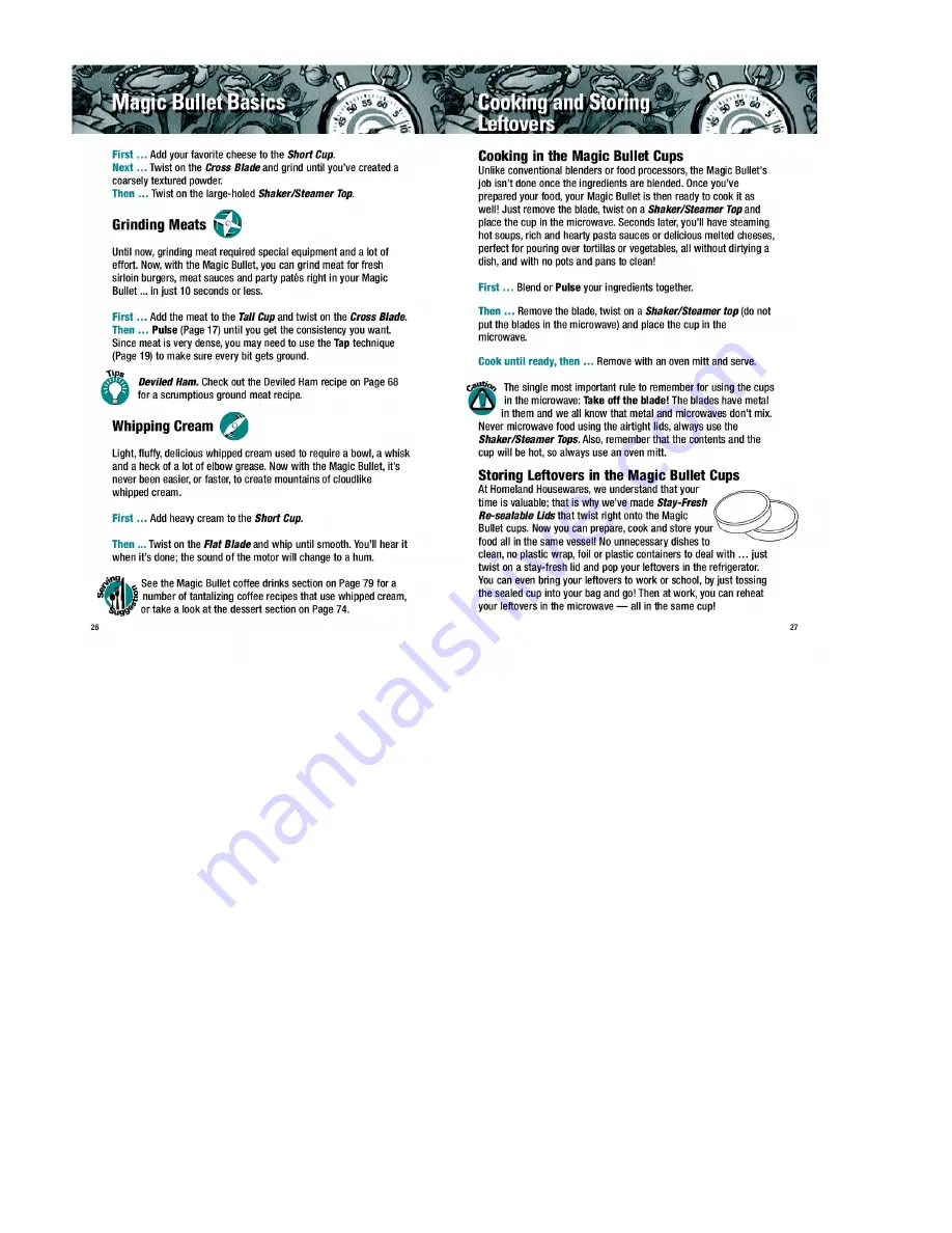 NUTRIBULLET Magic Bullet Recipes And User Manual Download Page 15