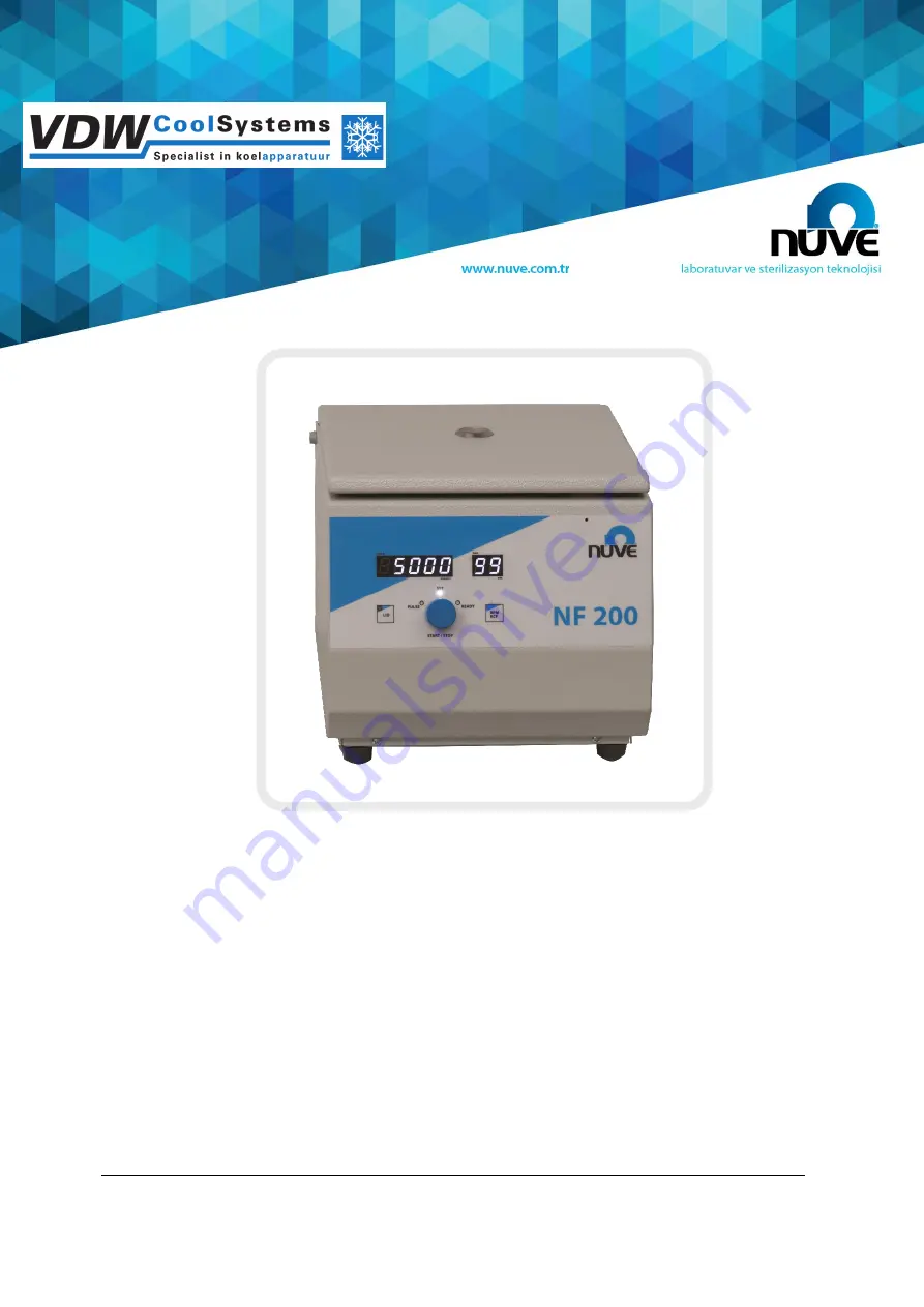 NUVE NF 200 User Manual Download Page 1