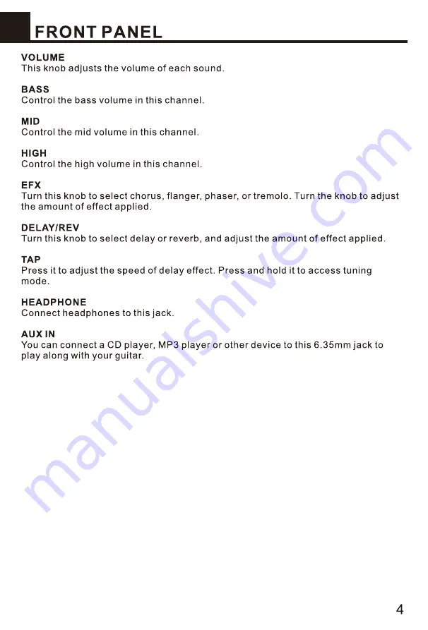 nux MUGHTY8SE Owner'S Manual Download Page 5