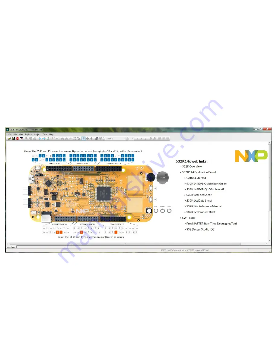 NXP Semiconductors S32K144 EVB Скачать руководство пользователя страница 17