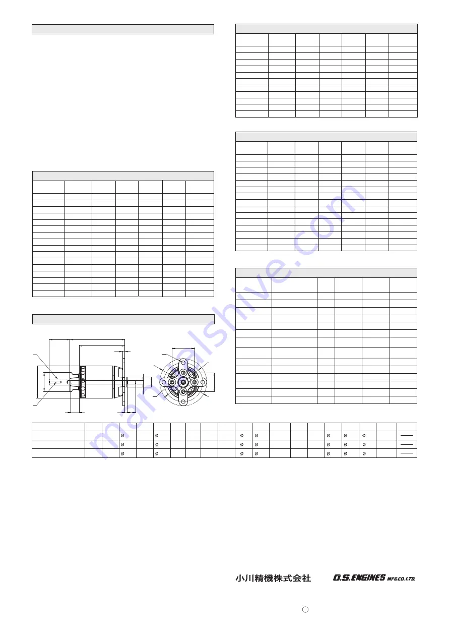 O.S. engine O.S.MOTOR OMA-2820-950 Скачать руководство пользователя страница 2