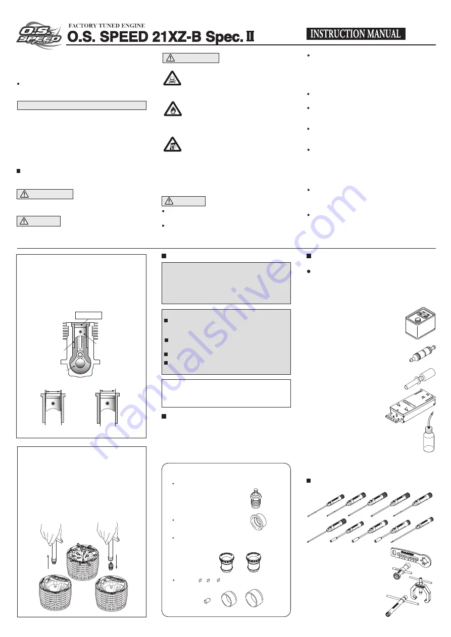 O.S. Speed 21XZ-B Spec II Instruction Manual Download Page 1