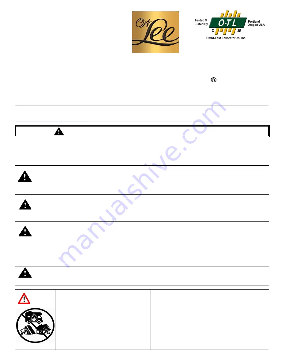 O.W. Lee 51-14 Owner'S Manual And Operating Instructions Download Page 13