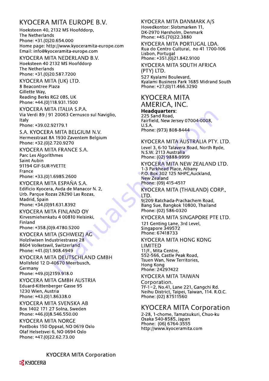 OcÃ© WP33 Operation Manual Download Page 227