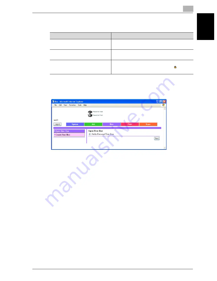 Oce cm3521 User Manual Download Page 172