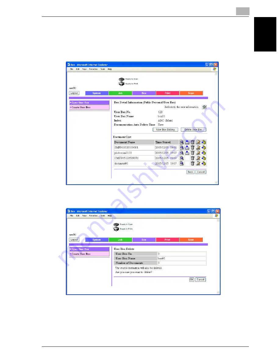 Oce cm3521 User Manual Download Page 176